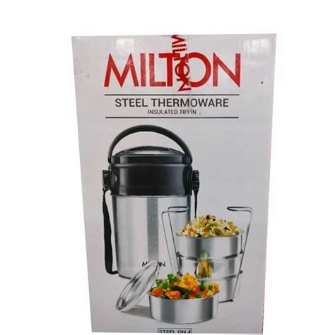 milton tiffin box steel|steel tiffin box 4 container.